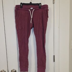GAP Burgundy Track Pants